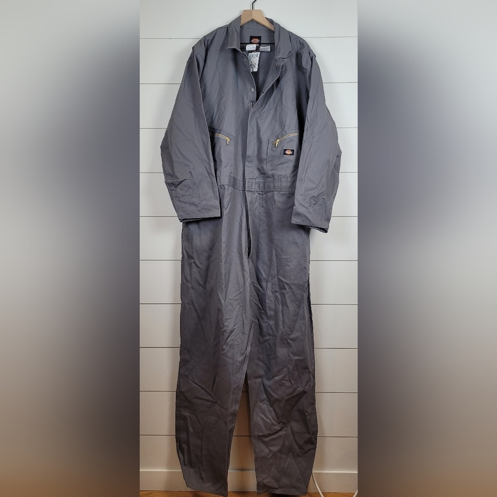 Dickies Blended Long Sleeve Coveralls, Gray, Size 3XL Tall